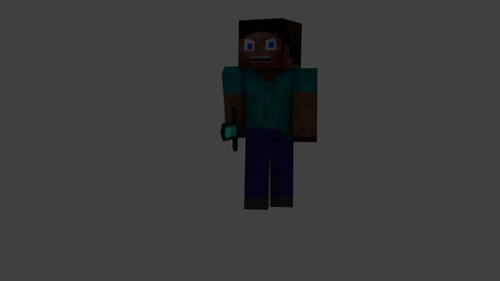 Rigged Minecraft Chatachter