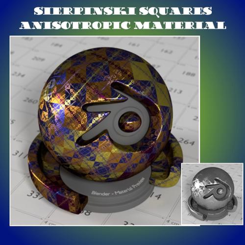 Sierpinski Squares Anisotropic Material for Cycles