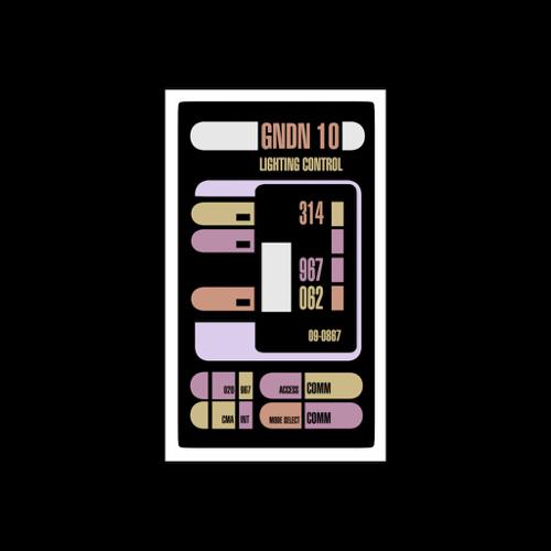 Star Trek - Lighting control pannel
