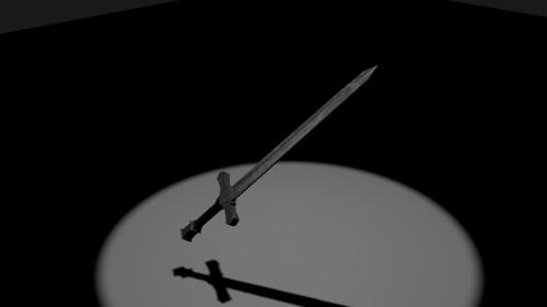 Low poly sword ( textured )