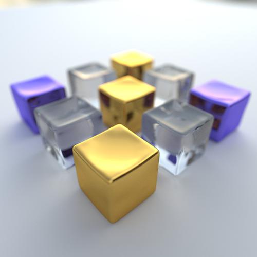 Cloth cubes tutorial result