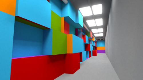 Colorful corridor