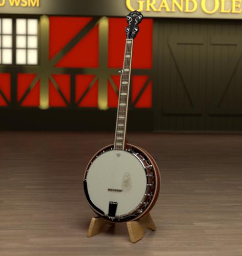 Banjo and Background Scene