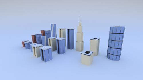 geometric Building City Pack Light