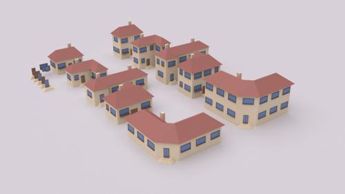 geometric Building Town Pack Light