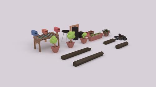 geometric Exterior Decor Pack Light