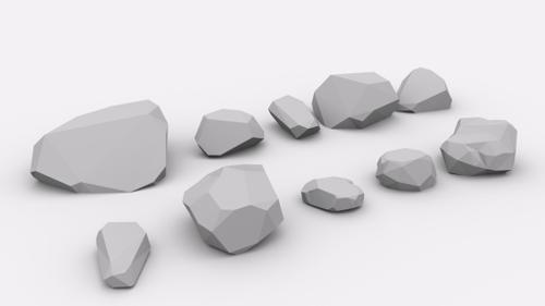 geometric Rocks Pack Light