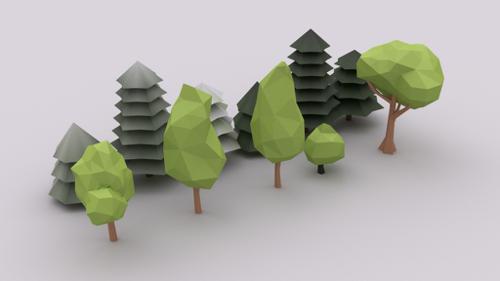 geometric Trees Pack Light