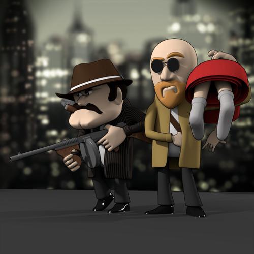 cartoon gangsters