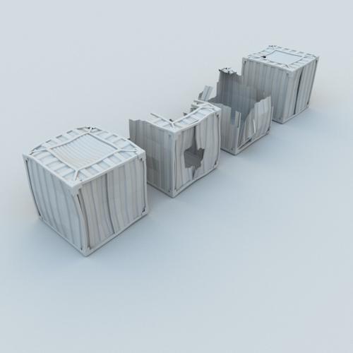 Small Styled Crates Damaged