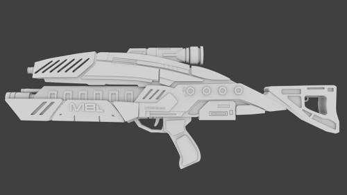M-8 Avenger Assault Rifle From Mass Effect 3