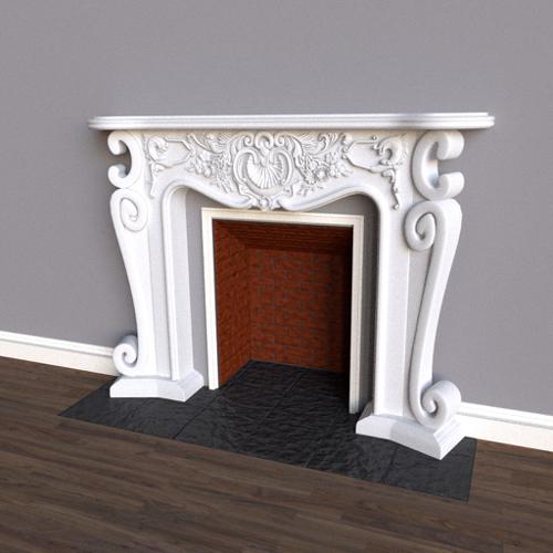 Baroque Fireplace Mantel