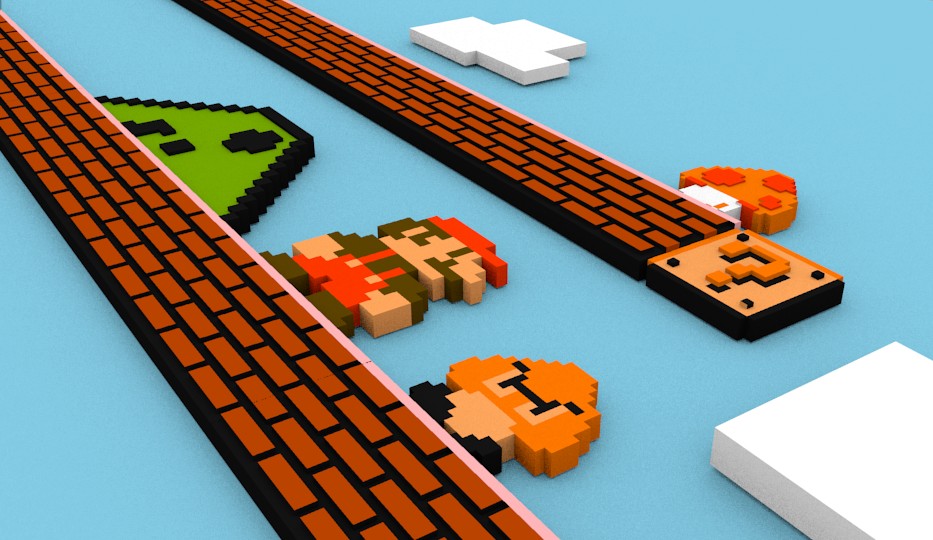 Super Mario Bros scene