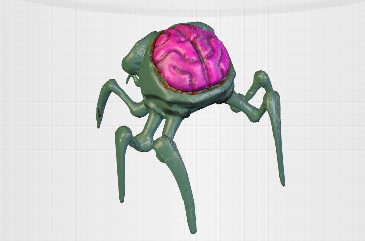 Walking head spider