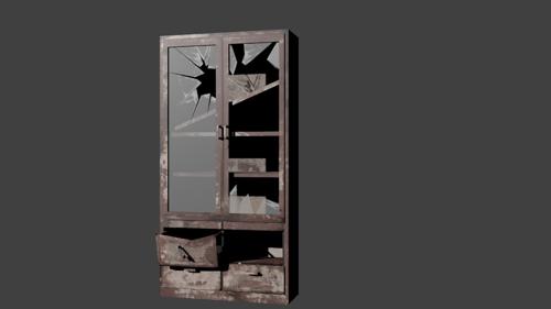 Old broken cabinet