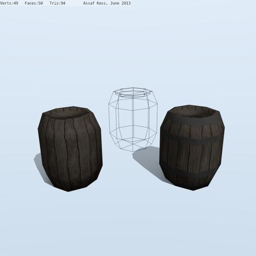 Wood Barrel