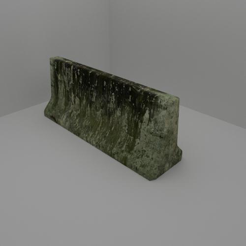 Dirty concrete barrier (cycles)