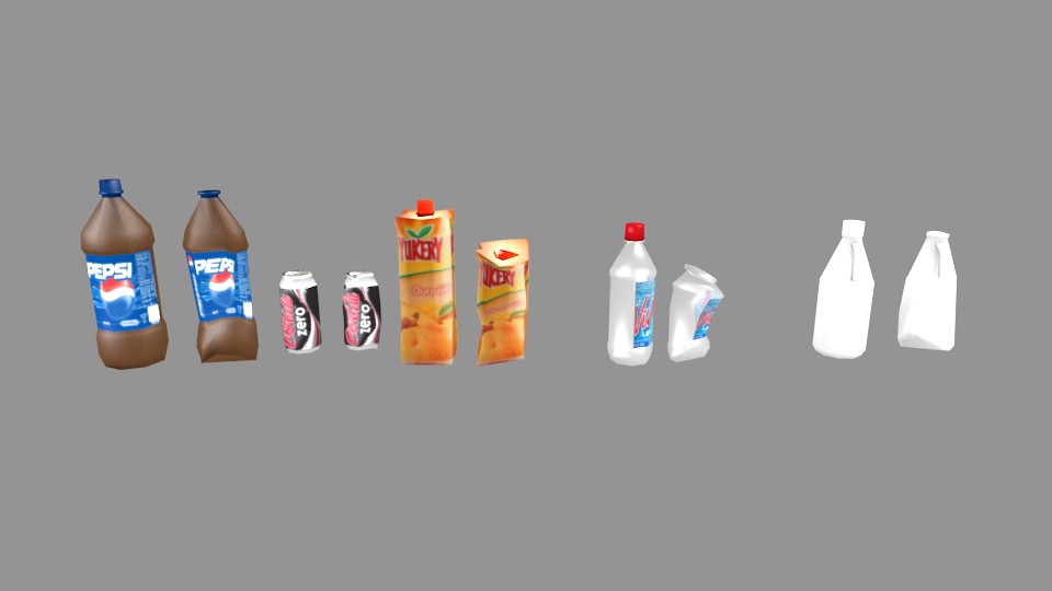 Bottles Pack - Low Poly