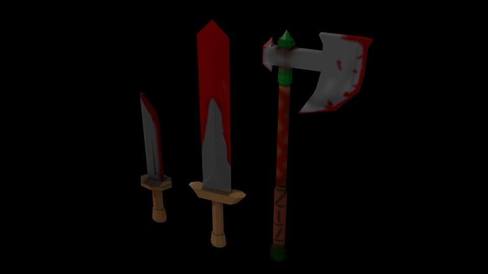 Low Poly Wepaons v2