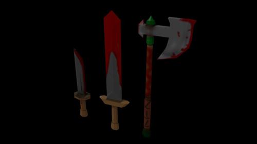 Low Poly Wepaons v2