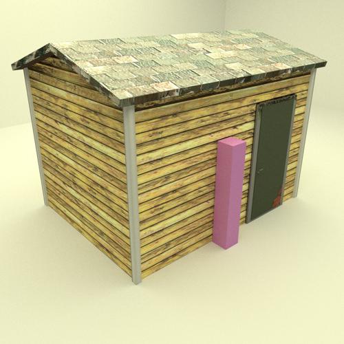Low poly storage house (cycles)