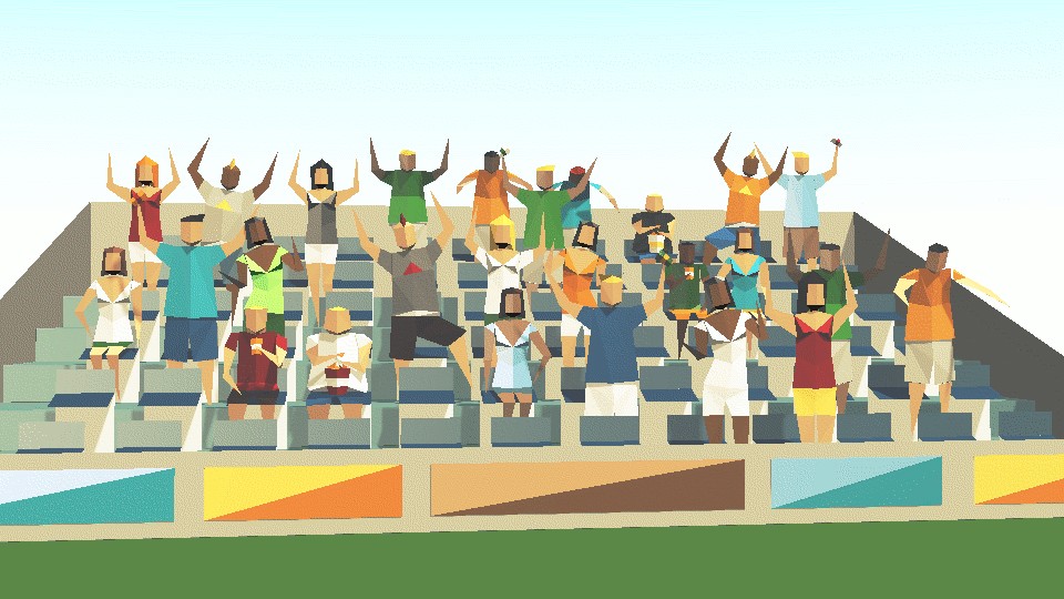 Low-poly people