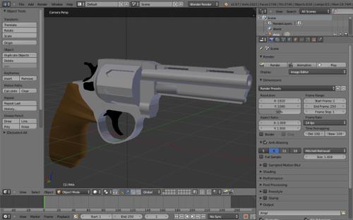 Revolver (Low Poly)