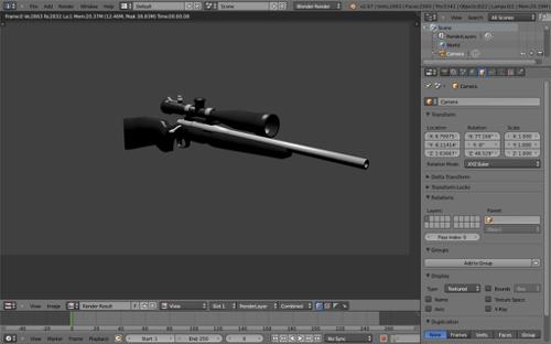 R700 Sniper Rifle (Low Poly)