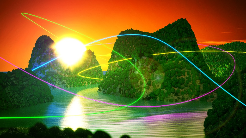 Sunset scene