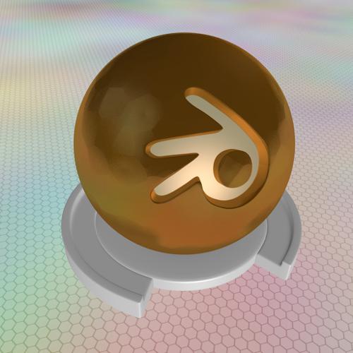 Hammered Brass material (Blender internal)