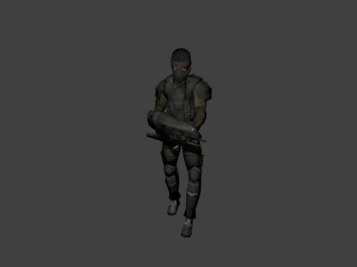 Low poly game character
