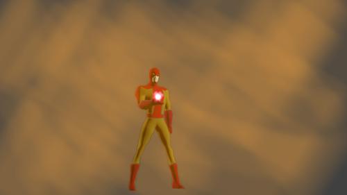 Super Hero, low poly