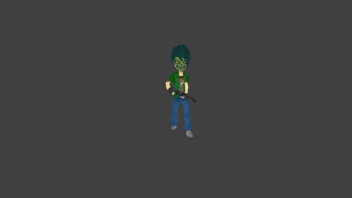 Low poly game character