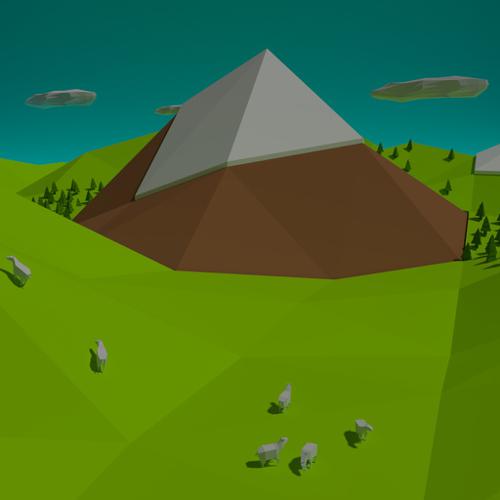 Low poly Mountain